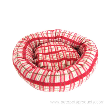 Round Warm Soft Pet Bed Plush Pet Cave